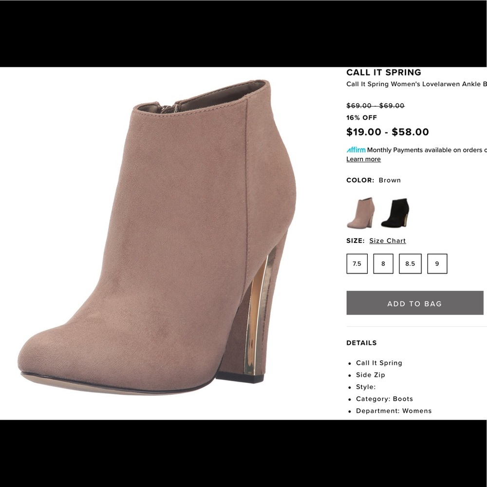 Call it spring, bootie